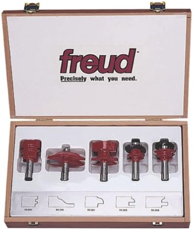 Freud 5 Piece Cabinet Router Bit Set