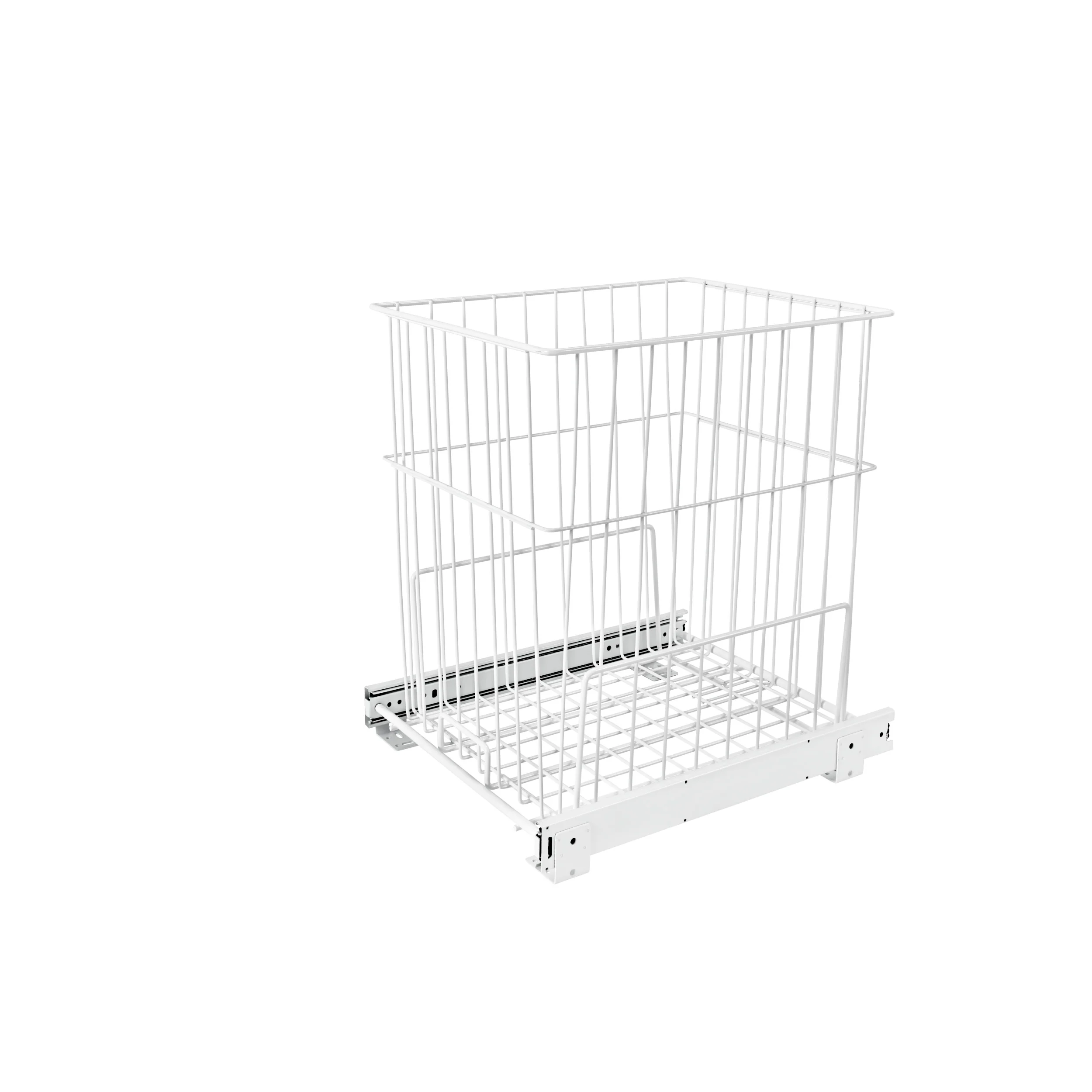 Pullout Wire Hamper White  14.75 in (375 mm) W x 18 in (457 mm) D x 19.38 in (492 mm) H - Image 2