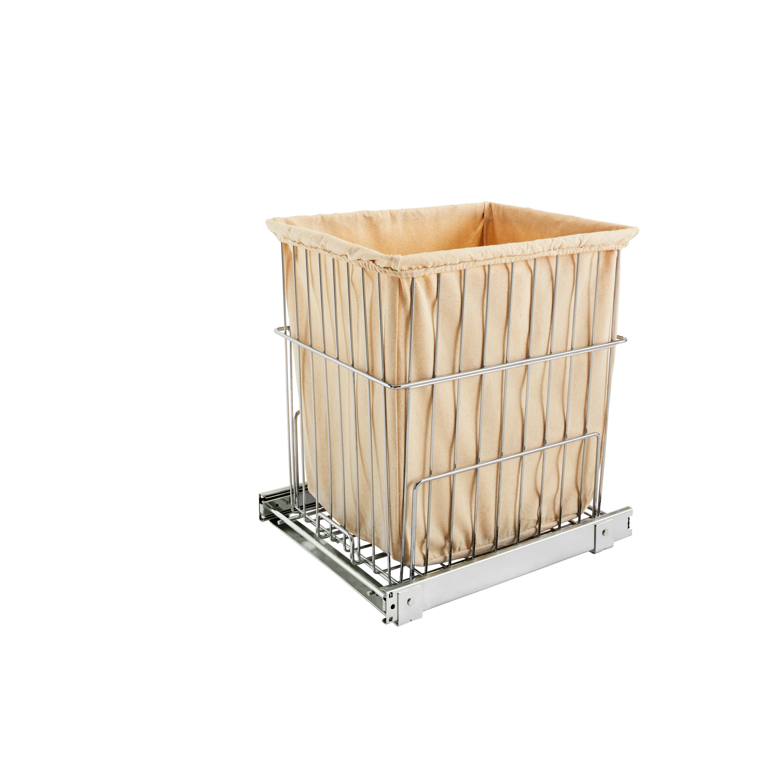 Pullout Wire Hamper Chrome  14.75 in (375 mm) W x 18 in (457 mm) D x 19.38 in (492 mm) H - Image 8
