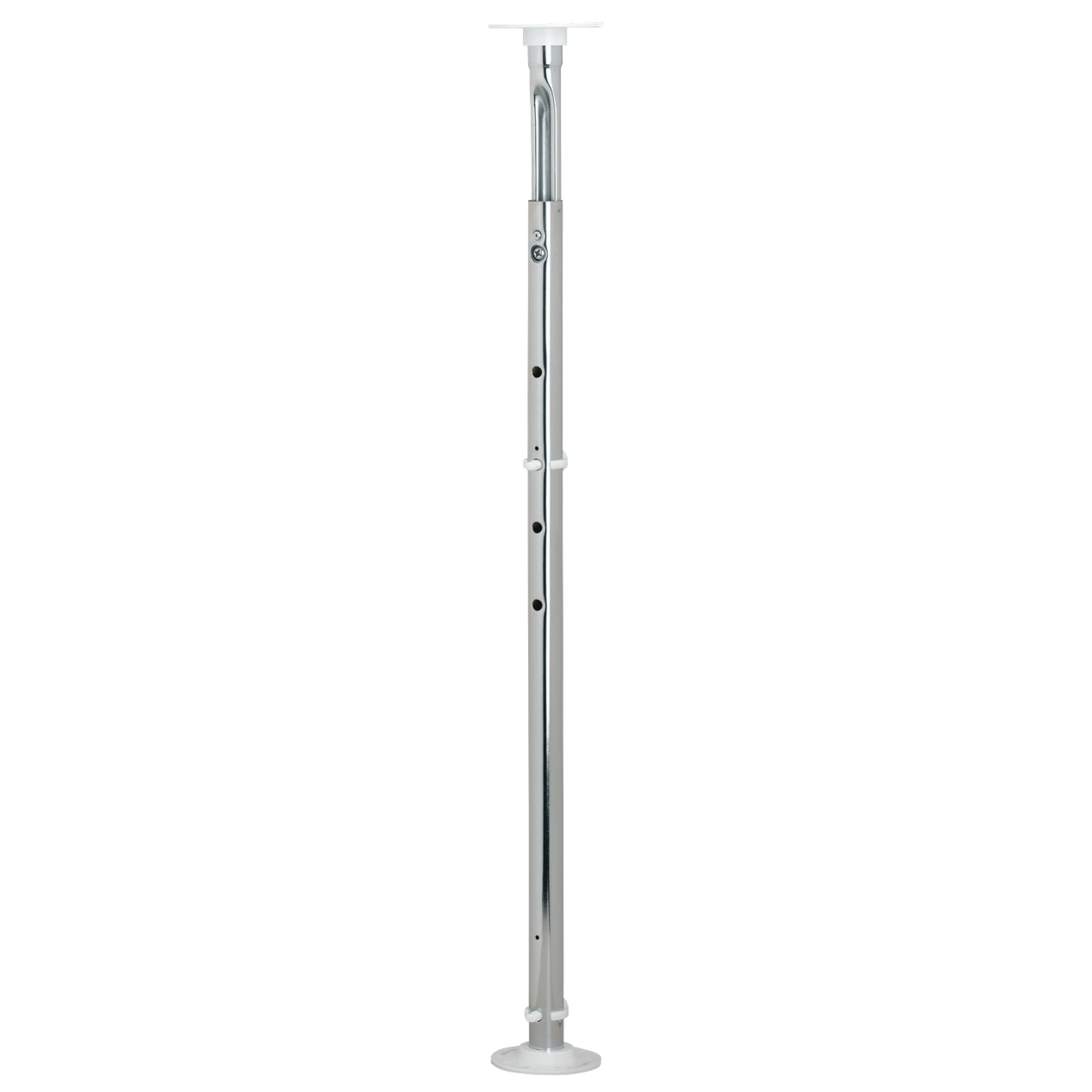 18 in White Polymer Kidney Lazy Susans 2-Shelf White  18 in (457 mm) W x 18 in (457 mm) D x 26 in (660 mm) H - Image 4
