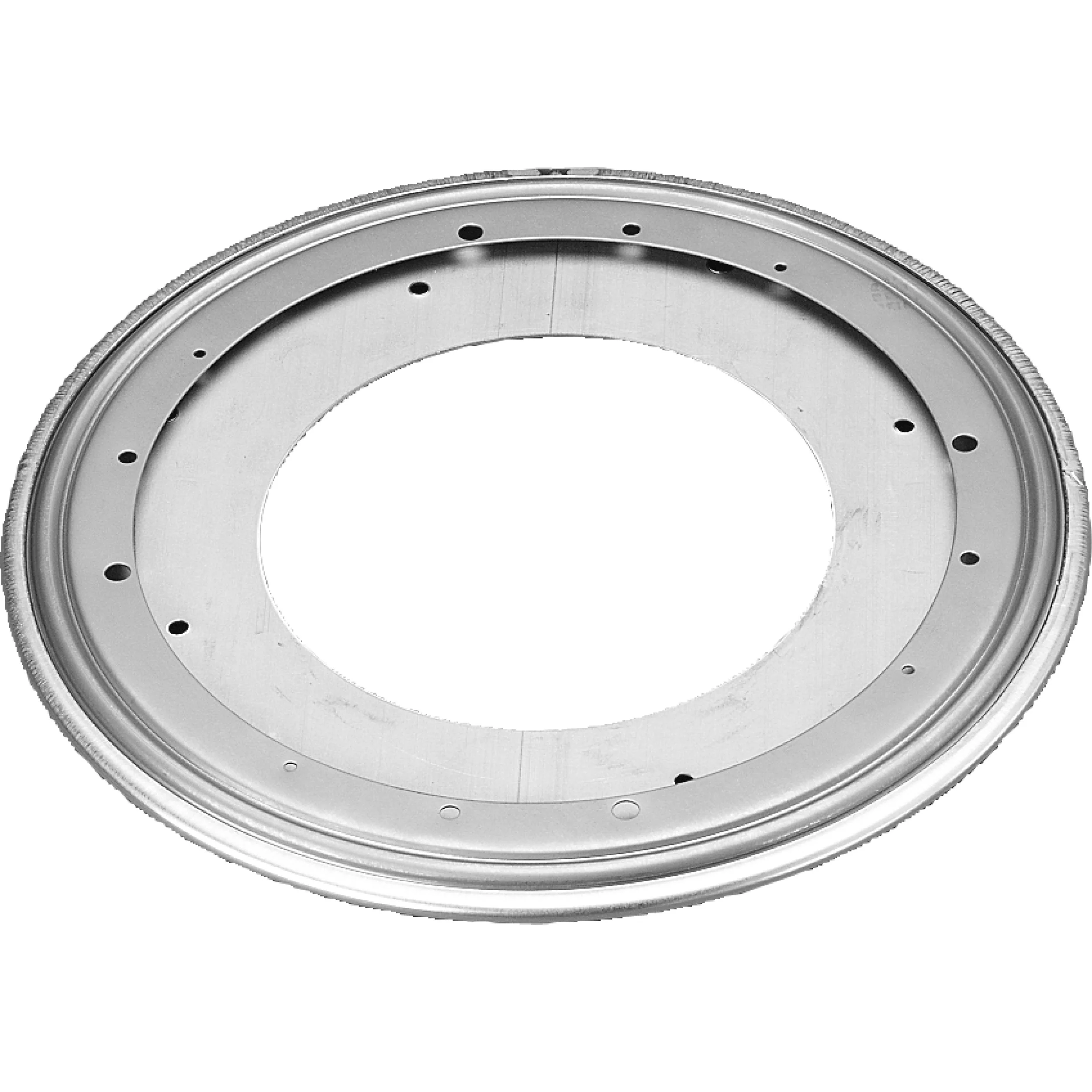 20 in Banded Wood D-Shape Lazy Susan w/steel bearing Natural  20 in (508 mm) W x 20 in (508 mm) D x 2.94 in (75 mm) H - Image 3