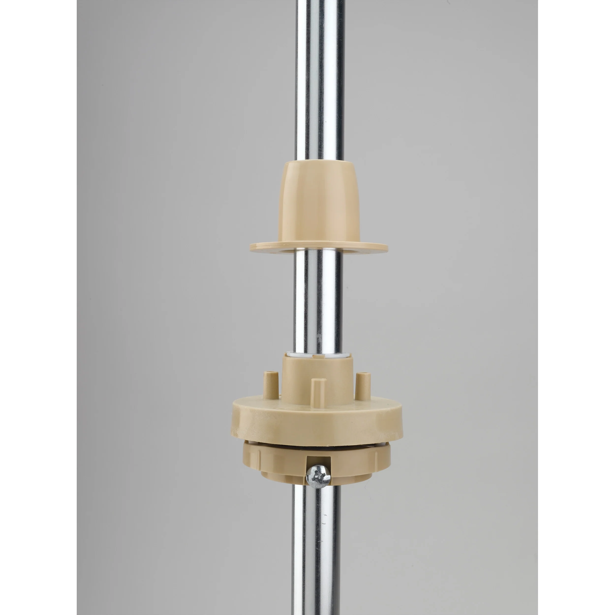 24 in Banded Wood Kidney Lazy Susans 2-Shelf Natural 24 in (610 mm) W x 24 in (610 mm) D x 26 in (660 mm) H - Image 2