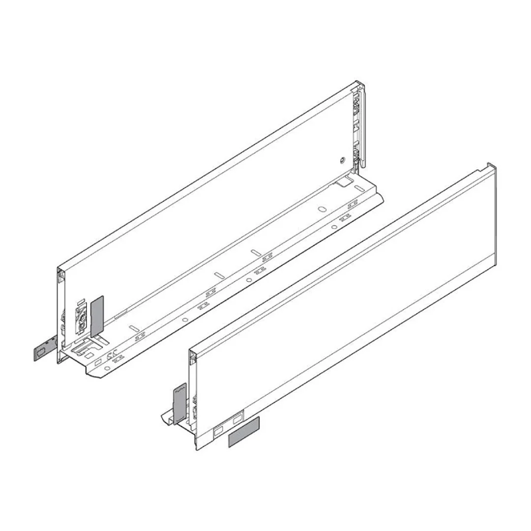 Blum LEGRABOX K-Height Drawer Box Kit Matte Black 125 LB - Image 6