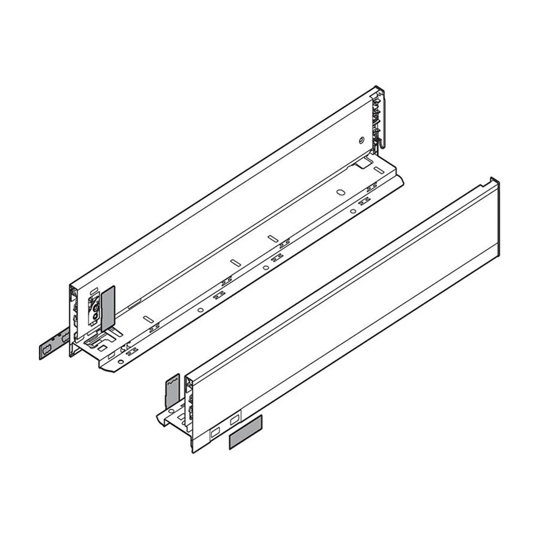 Blum LEGRABOX M-Height Drawer Box Kit Matte Black 125 LB - Image 7