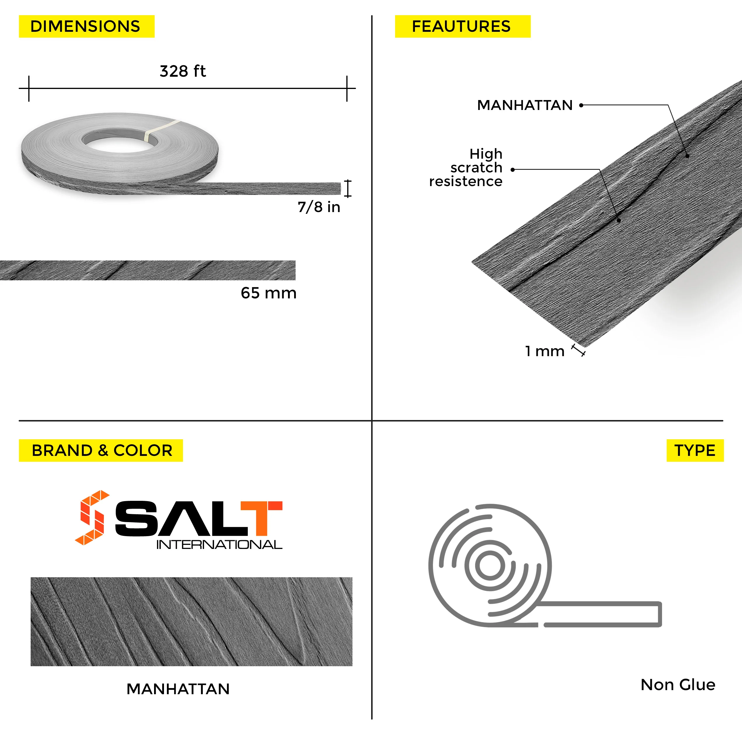 Manhattan PVC Edge Banding (328 ft x 1 mm) - Image 3