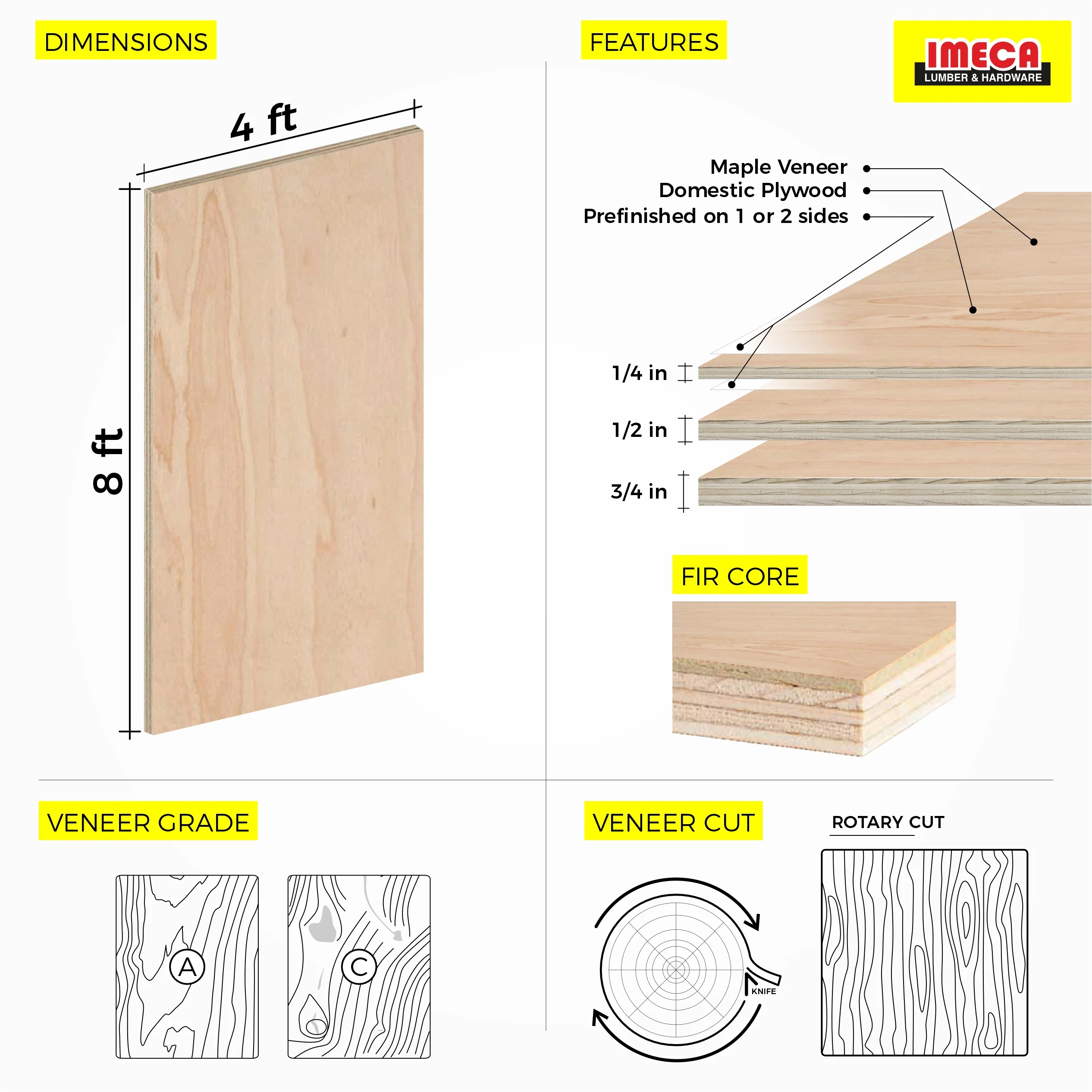 Maple Prefinished Plywood 4 ft x 8 ft (Domestic Plywood) - Image 27