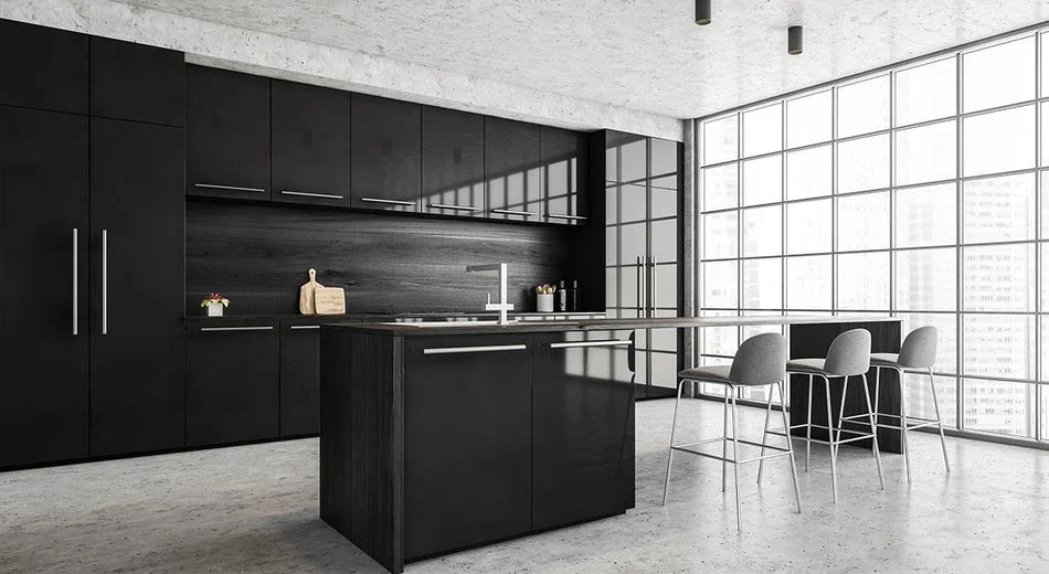 MDF BLACK HG 3/4 4X9   AGT 6010 - LUXE BLACK - Image 4