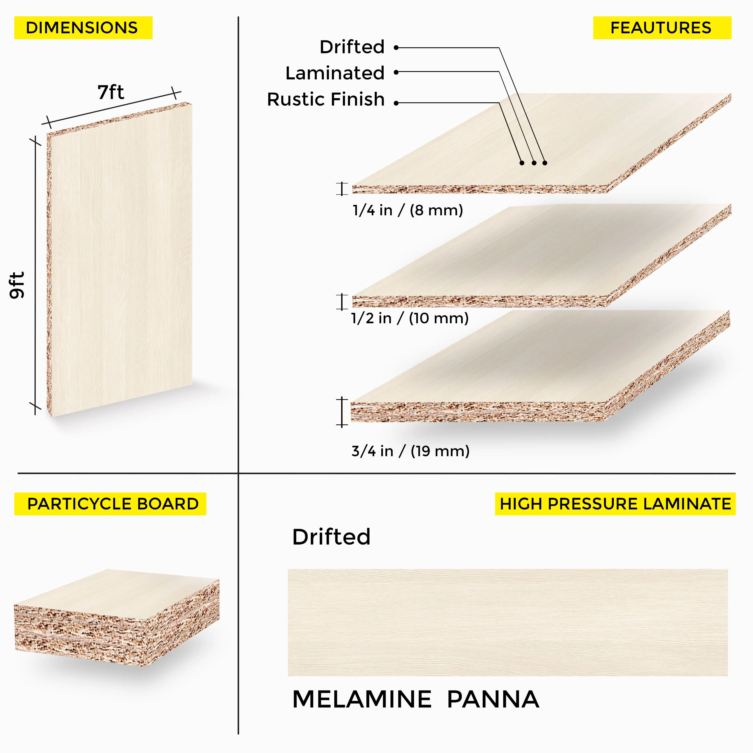 Panna Melamine 7 Ft X 9 Ft - Image 3