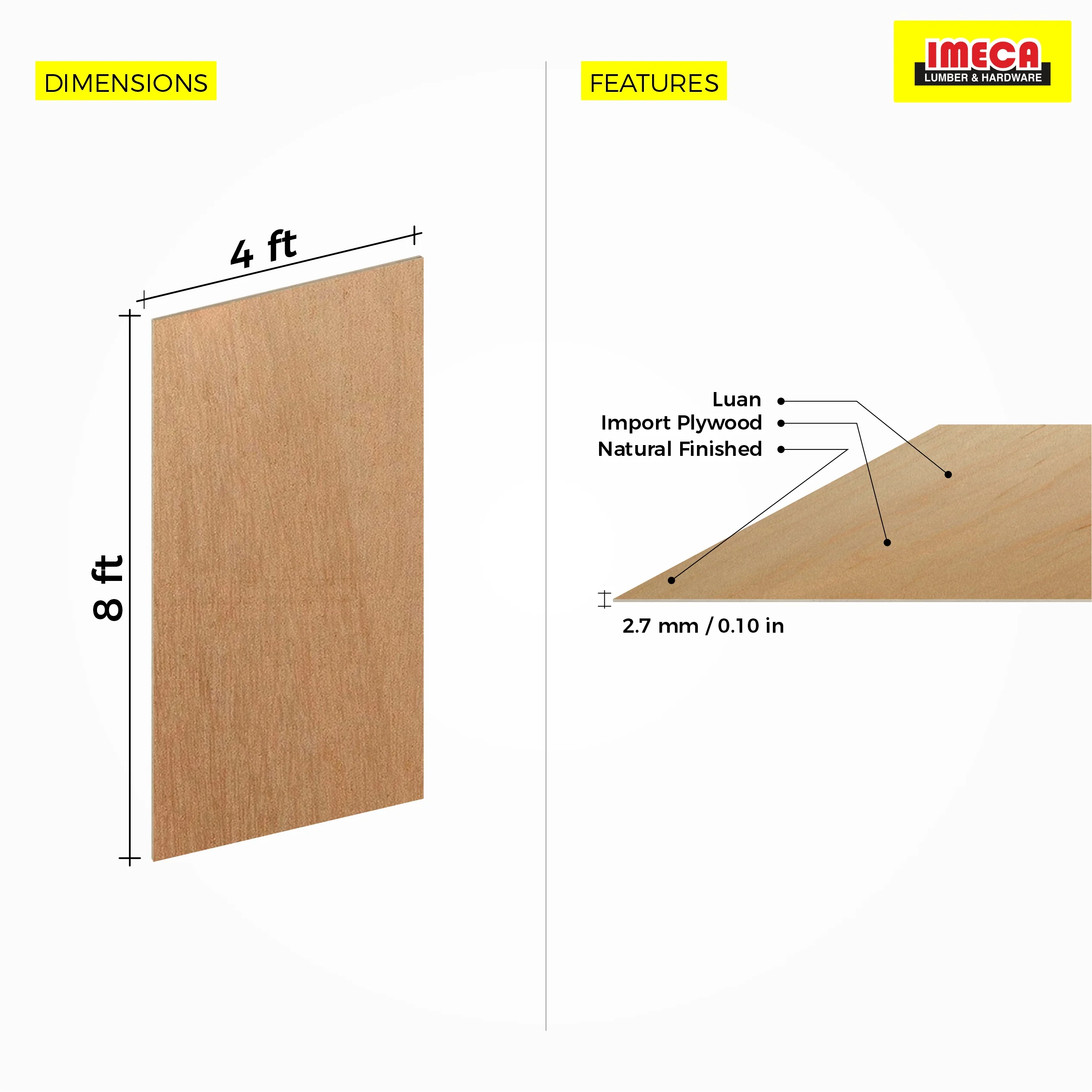 PLYWOOD POPLAR 4X8 19MM Made in Italy M4 DERBY BB/BB - Image 2