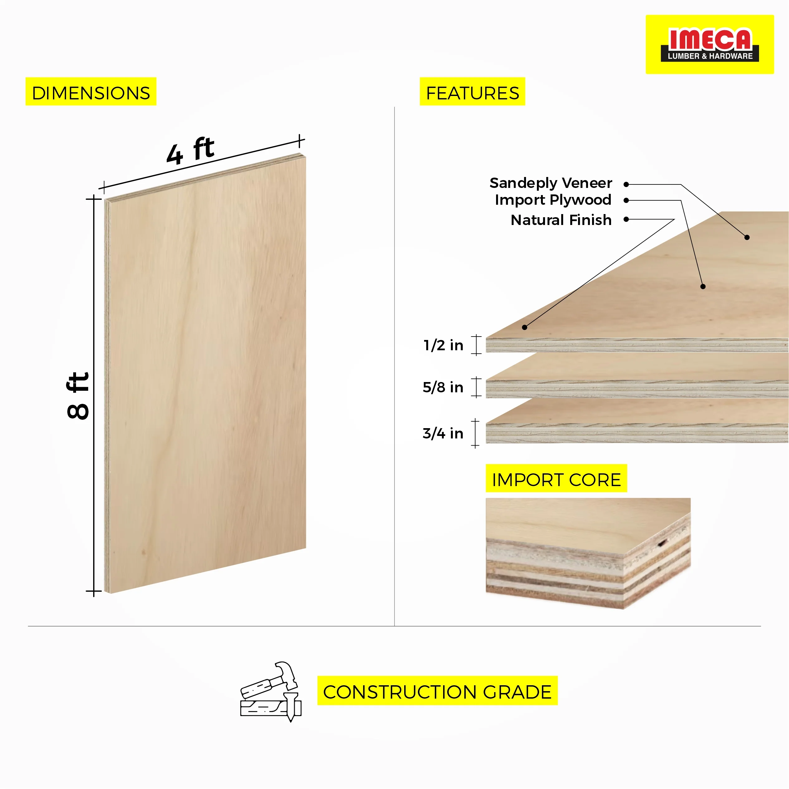 Plywood Sandeply 4 ft x 8 ft - Image 4