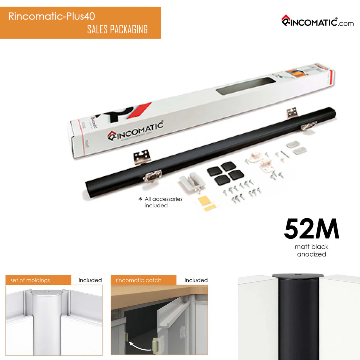 CORNER HINGE RINCOPLUS40  30'' BLACK - Image 4