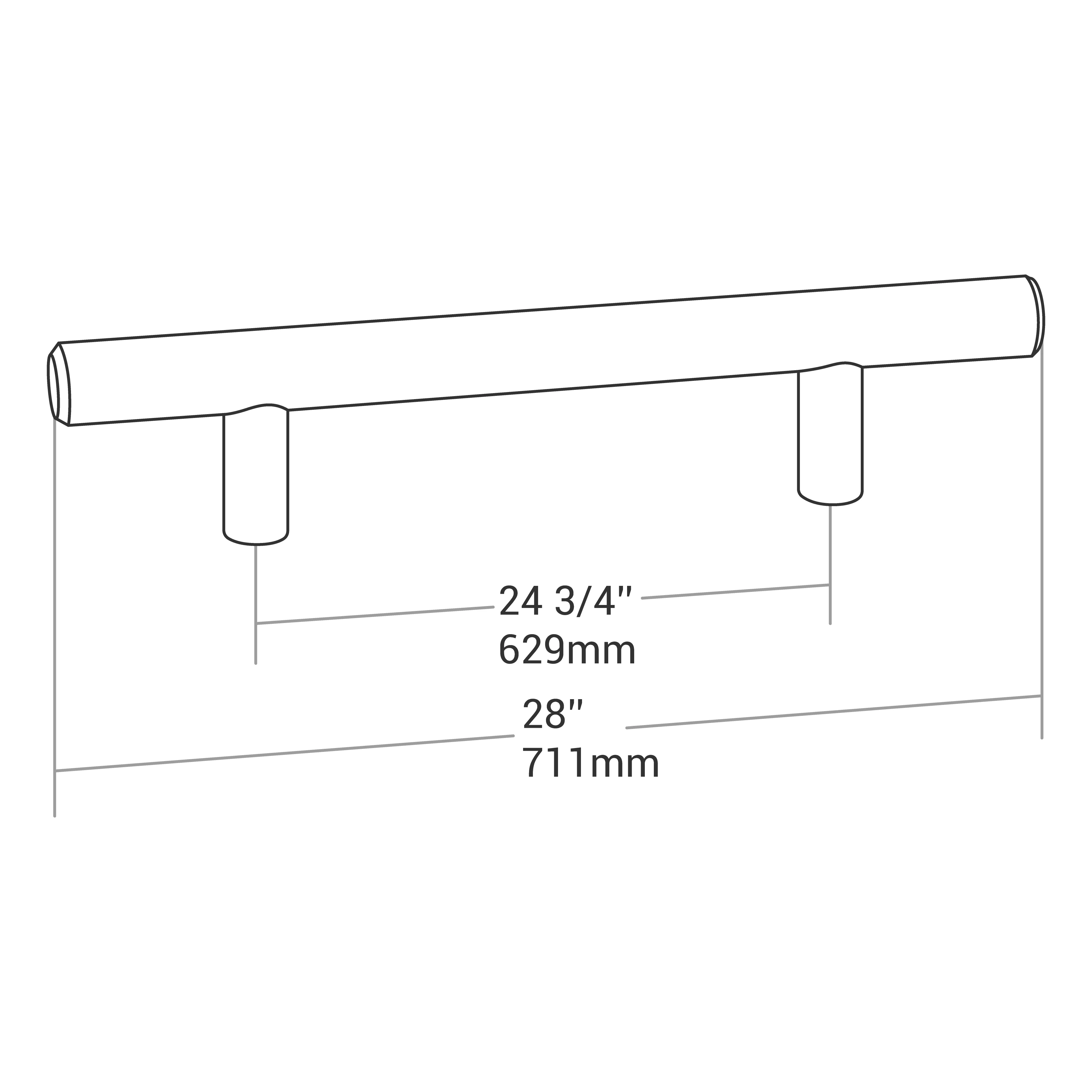 Handle Bar 9520 Series C/C24-3/4" O/A 28" - Image 4