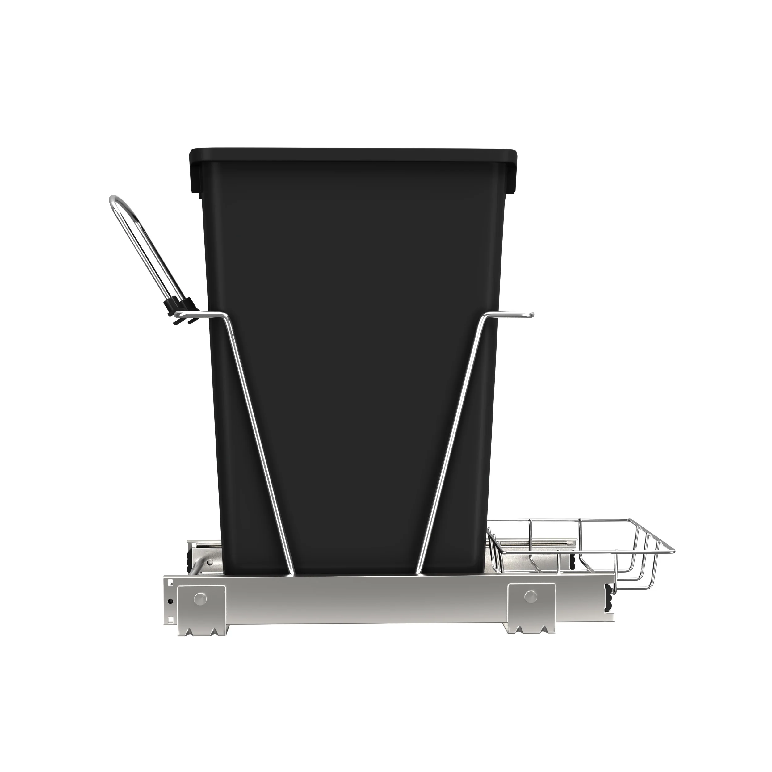 35 Qrt Pull-Out Waste Container Black  10.63 in (270 mm) W x 22 in (559 mm) D x 19.25 in (489 mm) H - Image 2
