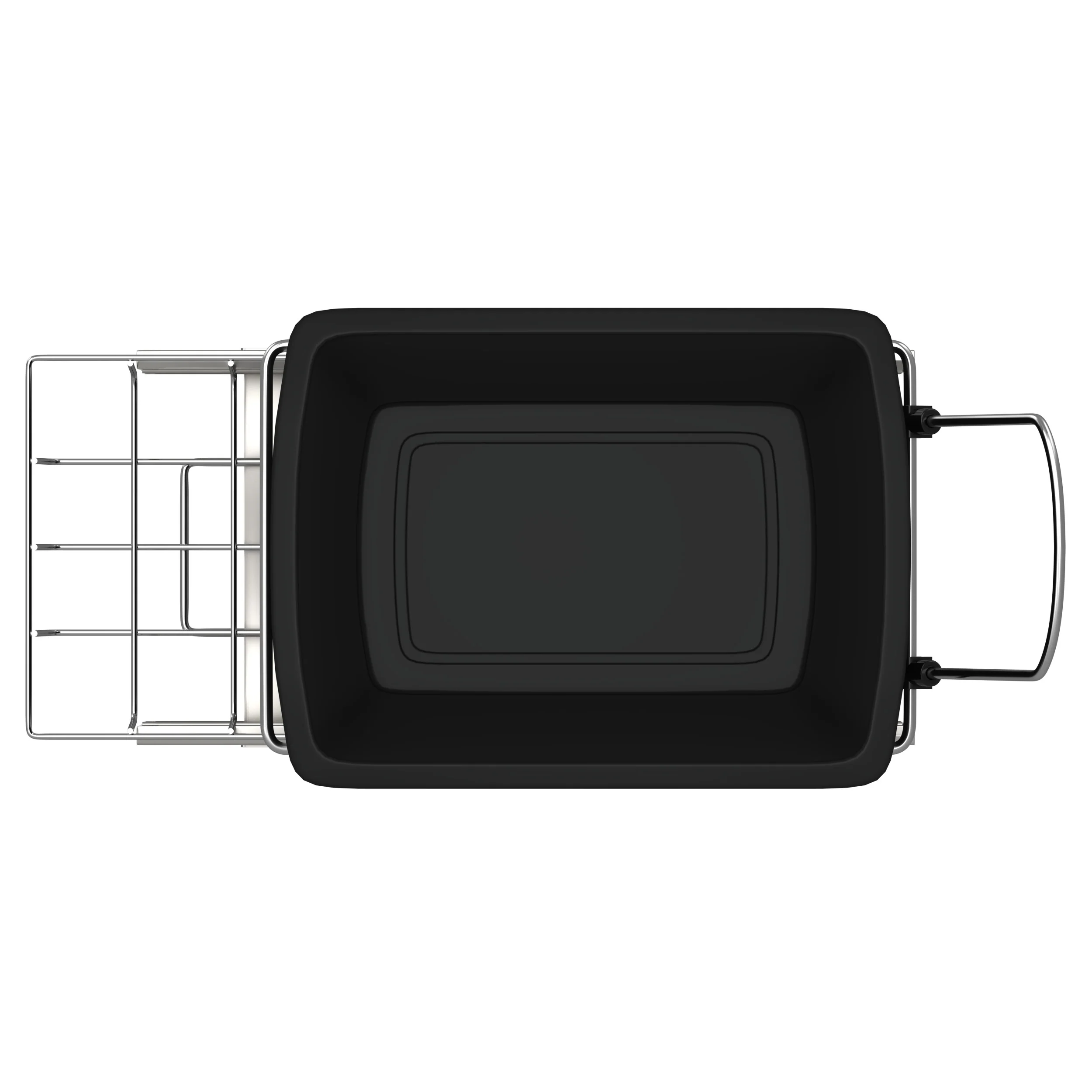 35 Qrt Pull-Out Waste Container Black  10.63 in (270 mm) W x 22 in (559 mm) D x 19.25 in (489 mm) H - Image 6