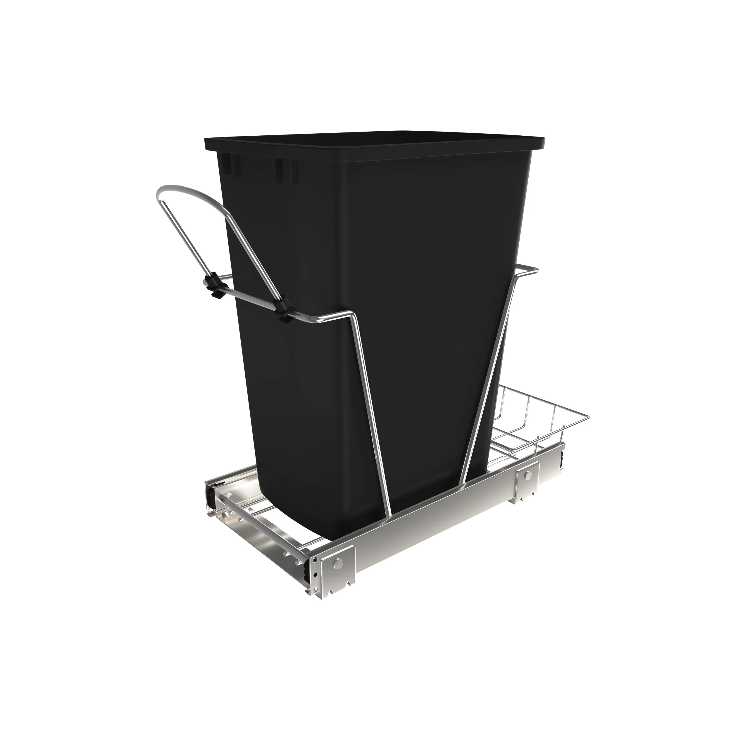35 Qrt Pull-Out Waste Container Black  10.63 in (270 mm) W x 22 in (559 mm) D x 19.25 in (489 mm) H - Image 9