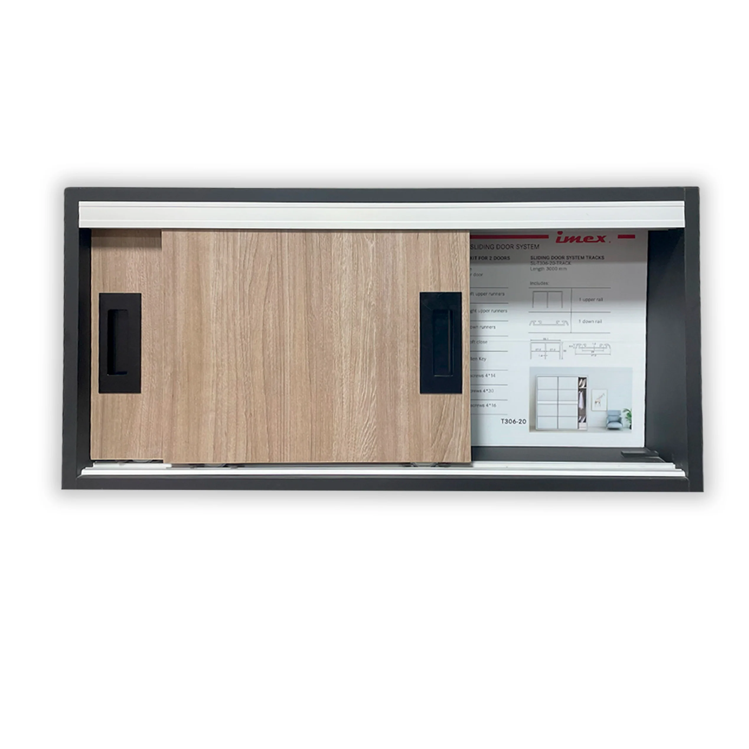 SLIDING DOOR SYSTEM KIT FOR 2 21MM 60KG - Image 4