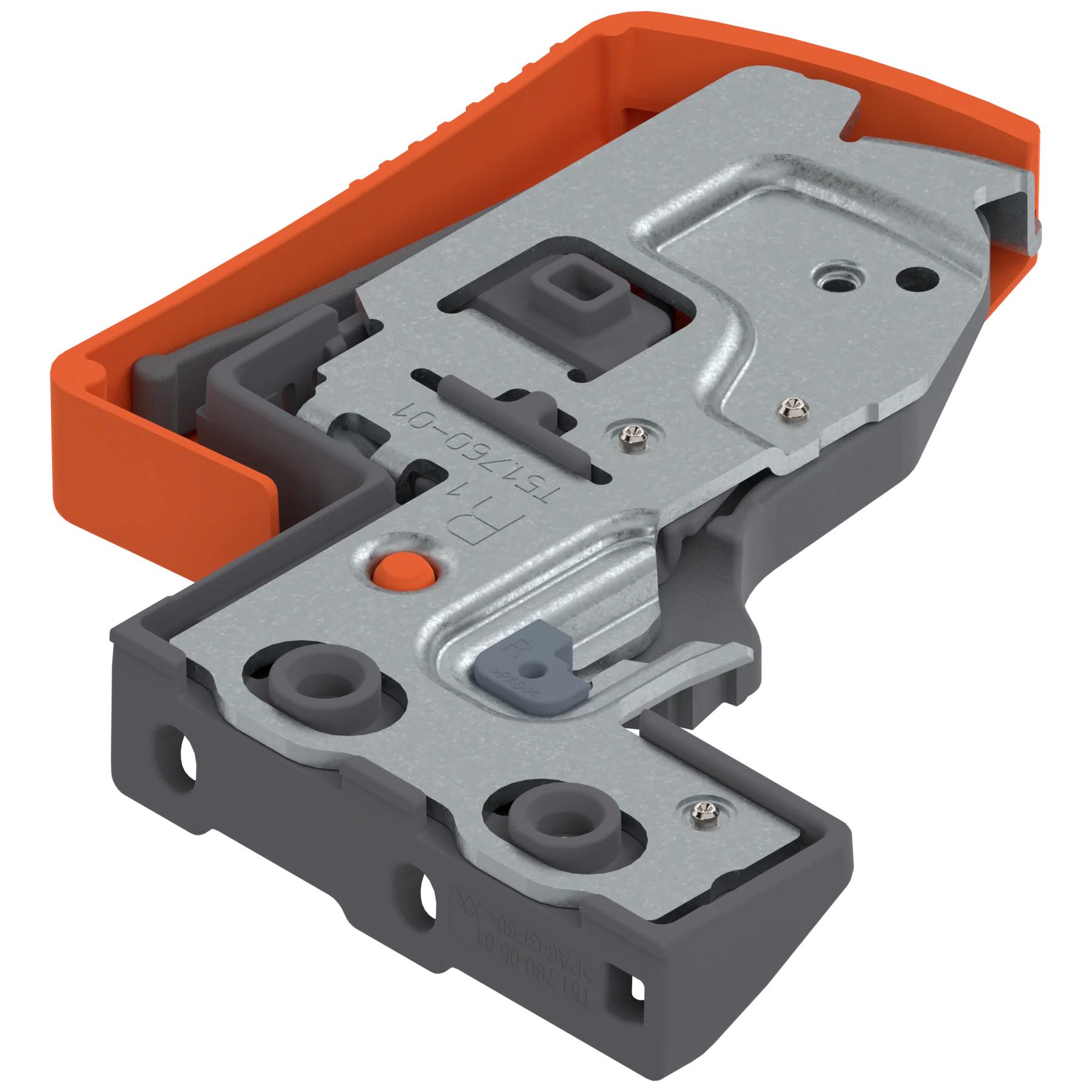 Locking device for MOVENTO 763/9 drawer runners Standard Orange Right - Image 3