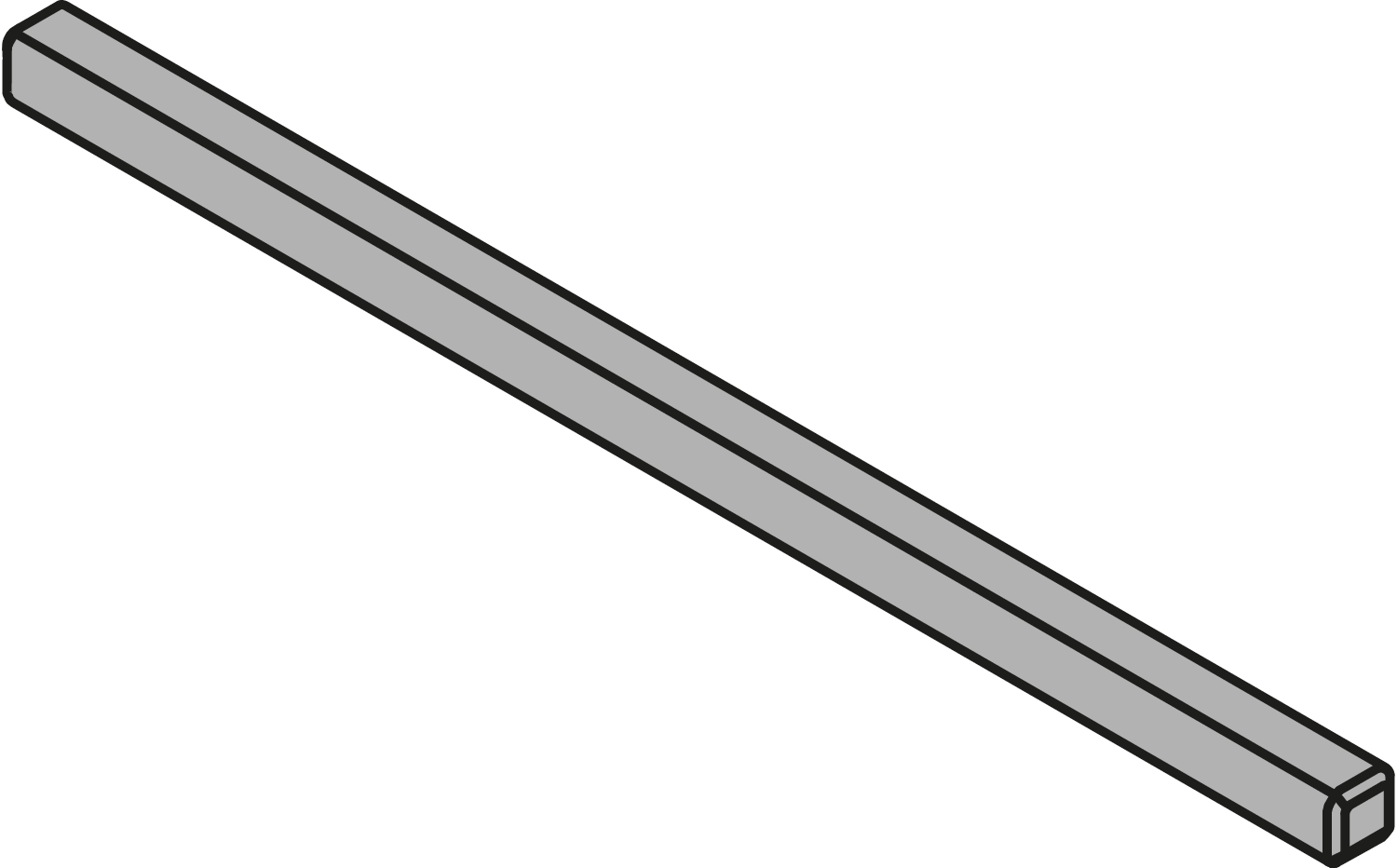 TIP-ON BLUMOTION for MOVENTO synchronization rod (narrow drawer) Ident 64 R7035 Light-Grey - Image 2