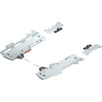 Set (TIP-ON BLUMOTION unit + trigger + Adapter), for MERIVOBOX, Type L1, NL=350-600 mm, Total weight of the drawer=0-20 kg, right+left+R7035 light gra