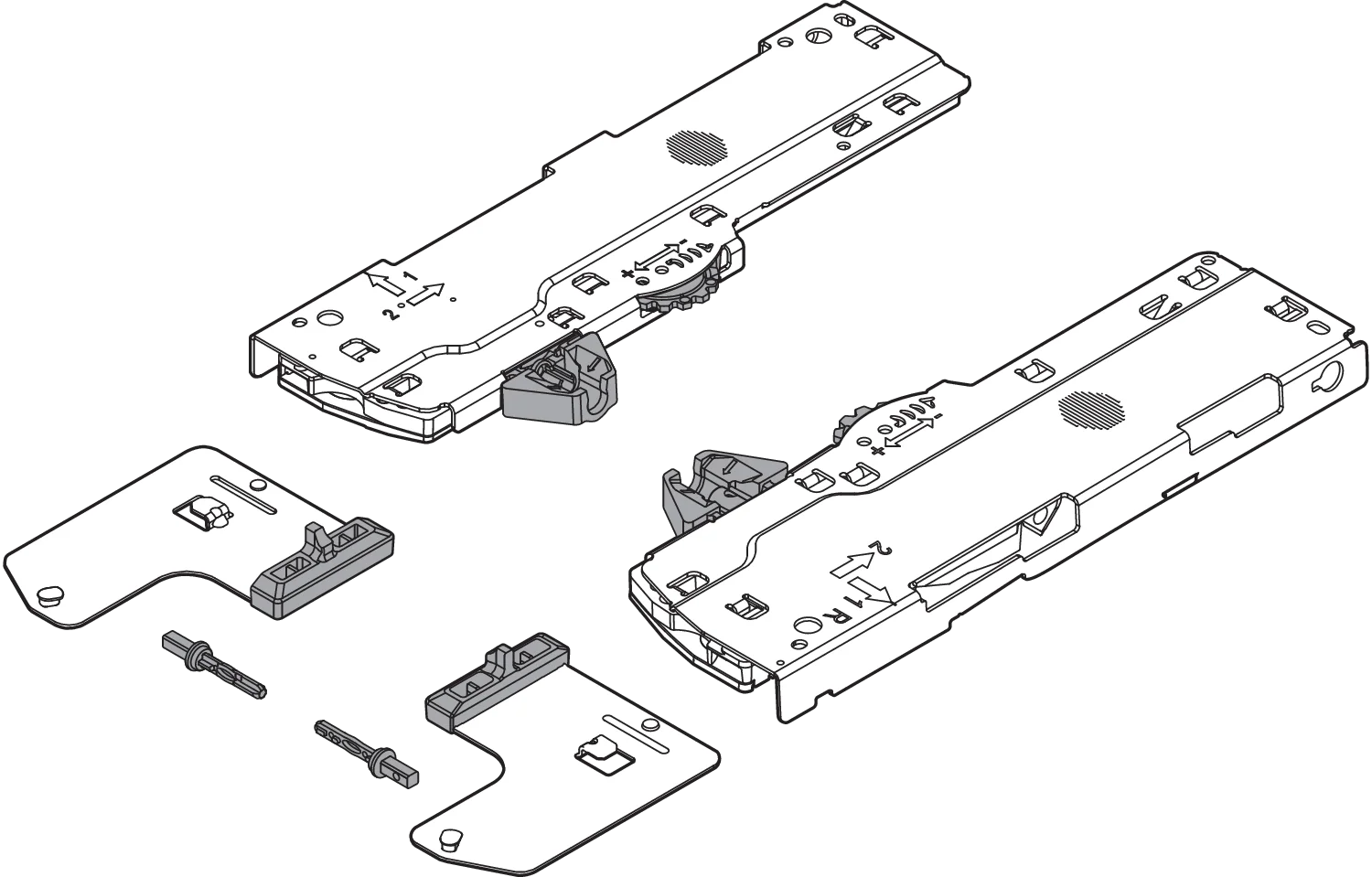 TIP-ON BLUMOTION for MOVENTO Ident S1 R7035 Light-Grey - Image 2