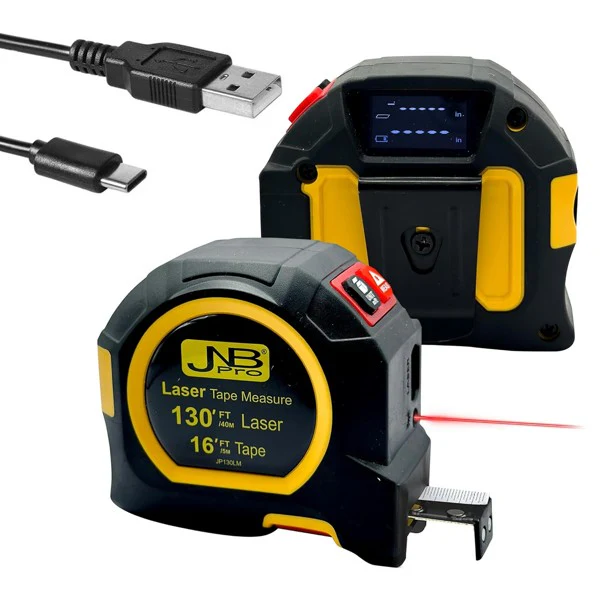JNB Digital Laser & Tape Measure - 130 ft / 16 ft