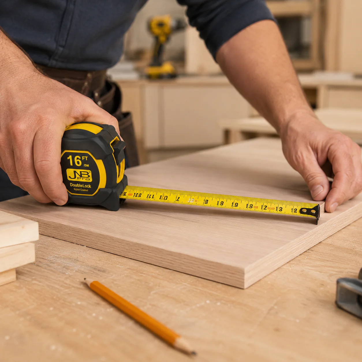 JNB Double-Sided Tape Measure 16 ft - Double Lock - Image 2