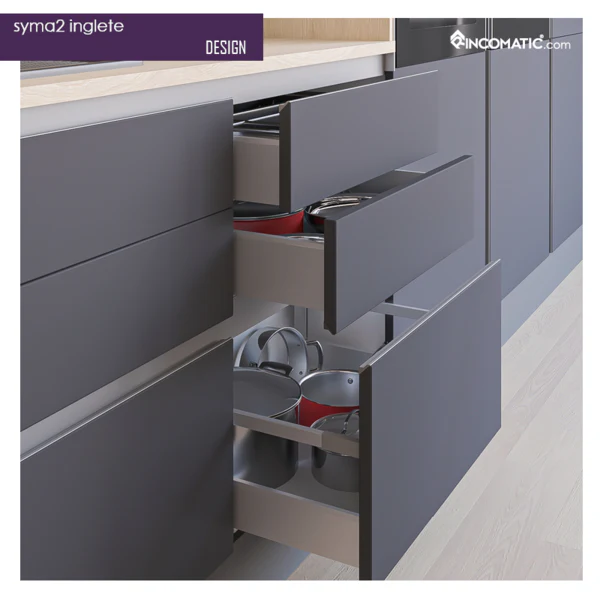 SYMA2 Inglete Profile Handle Matt Silver 2670 mm (105 1/8 inches) - Image 3
