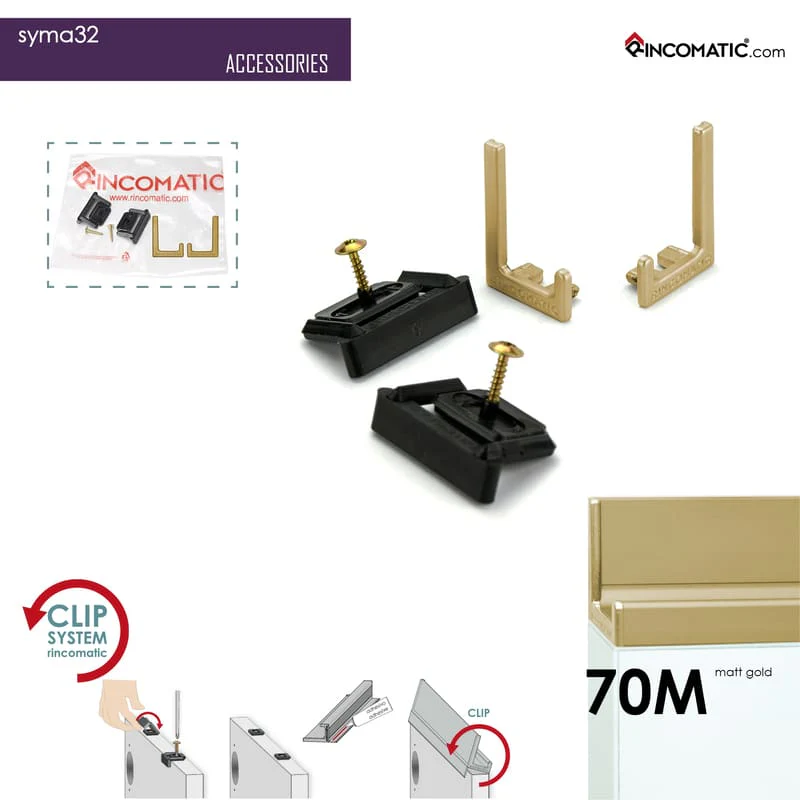 Syma32 Profile Handle Matt Gold 2670 mm (105 1/8 inches) - Image 3