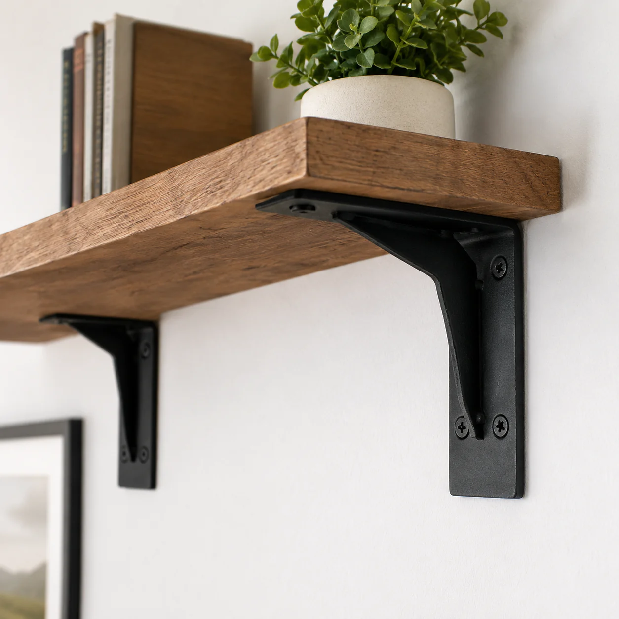 JNB 'L' Wall Bracket 036 - 6" - Black - Image 2