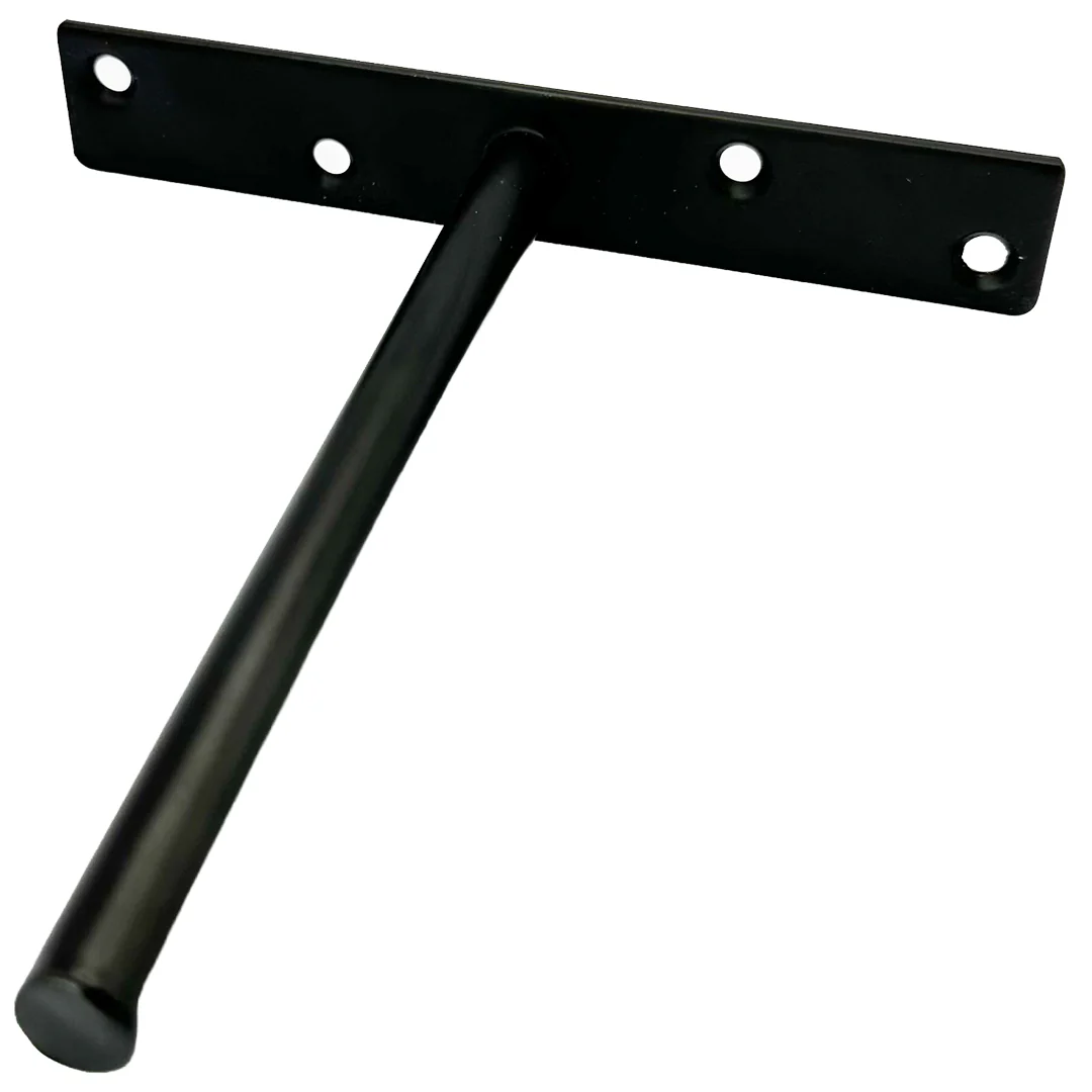 JNB Single Wide Wall Bracket 086 - 6" - Black