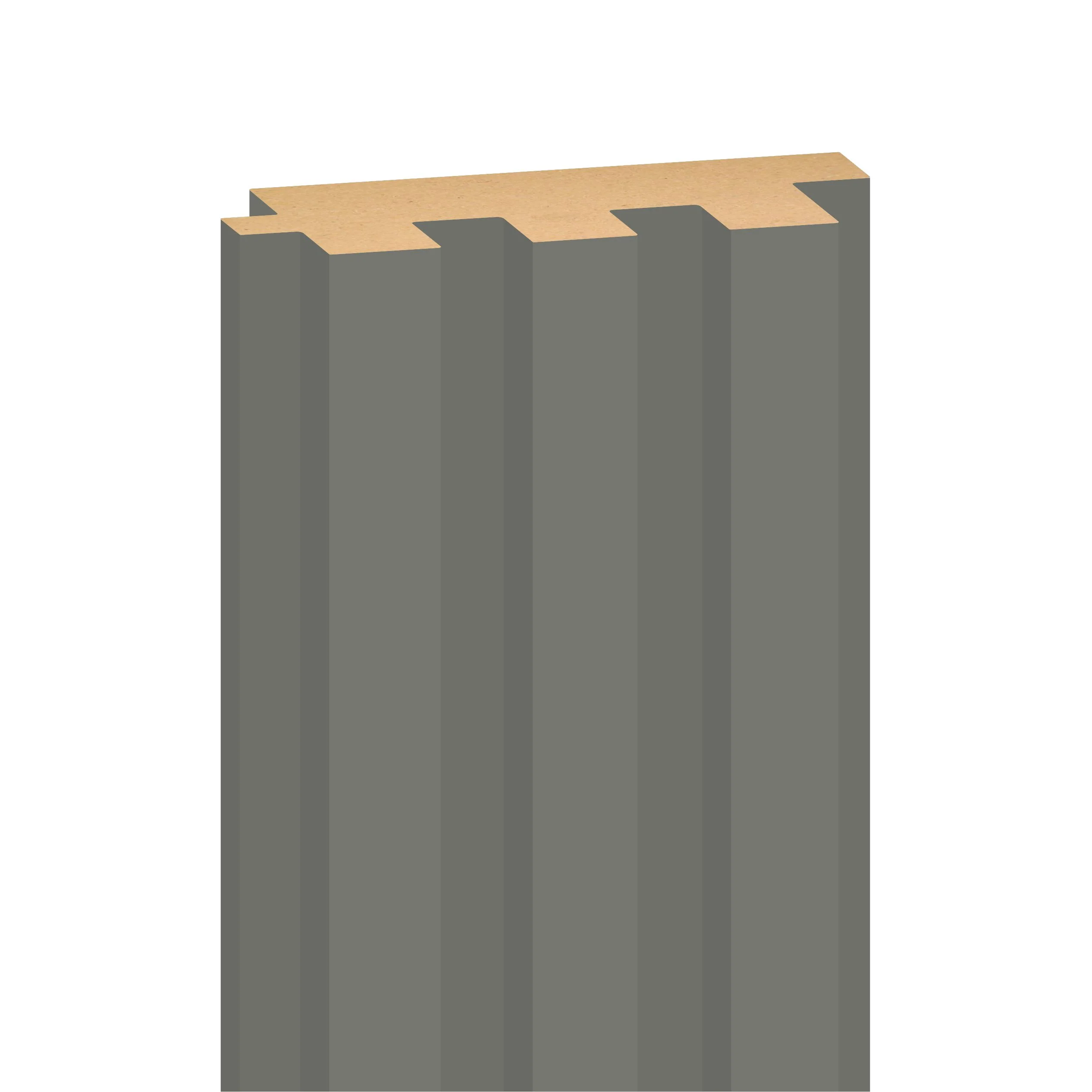 WOOD PANEL MATT SOFT TOUCH FIRTINA STORM GREY-726 5"x108" 18MM 3.5 SqFT  G2 - Image 2