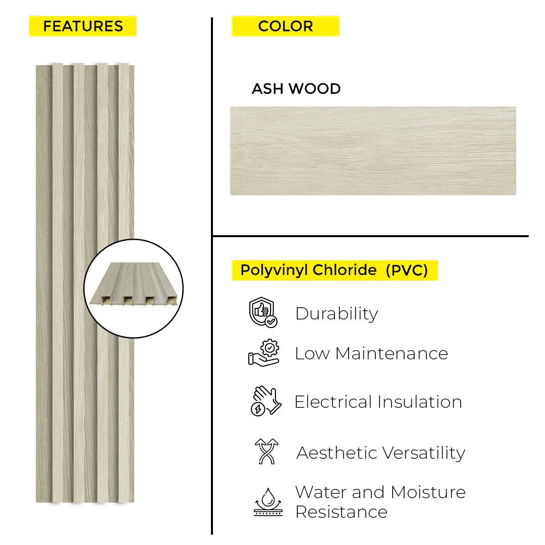 WOOD PANEL ASH WOOD  9.5 FT x 6.29 Inch - Image 4