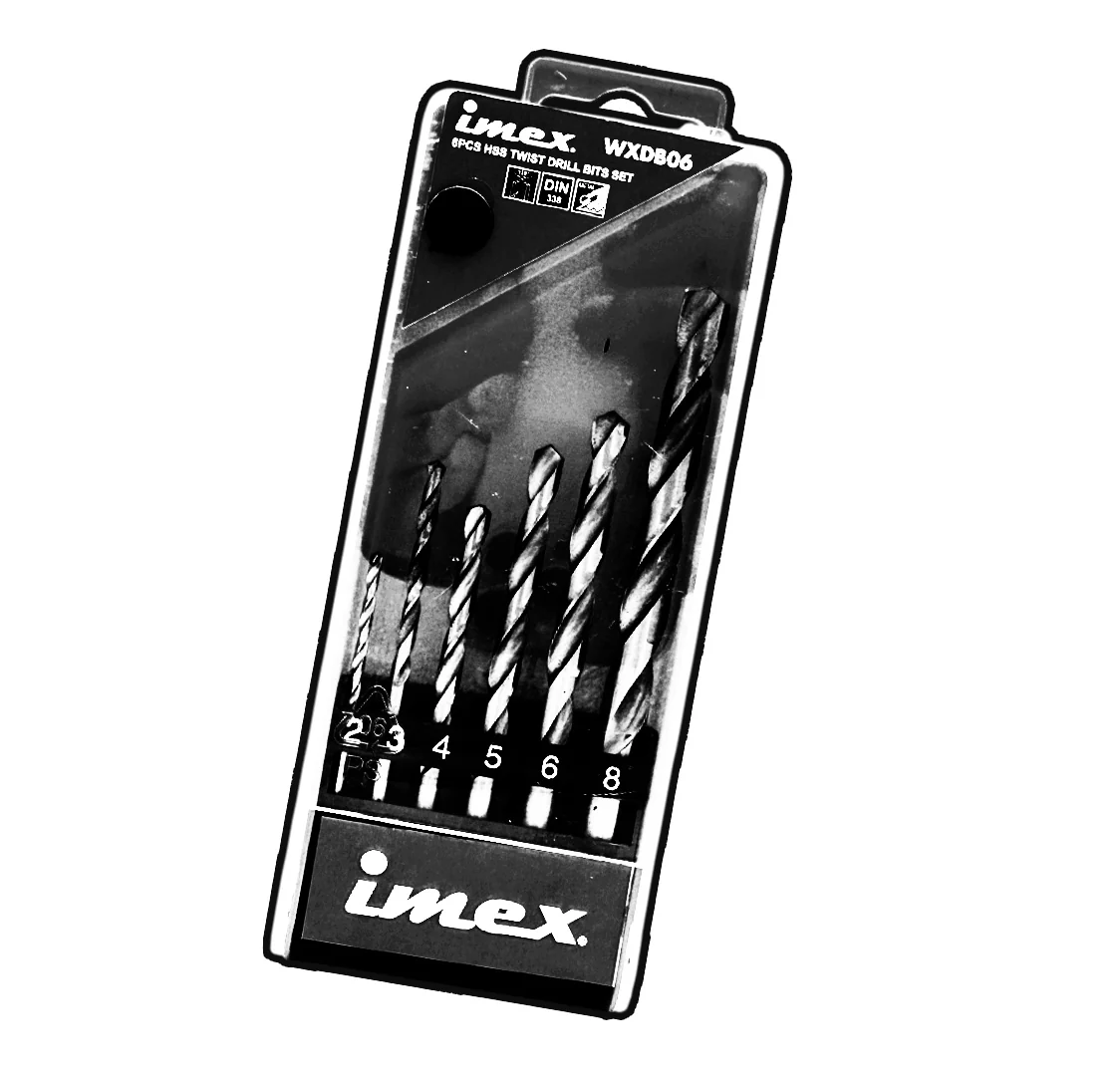 6-Piece HSS Twist Drill Bit Set - IMEX Power Tools - Image 2